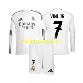 Maillot de Foot Real Madrid Vinicius Junior 7 Enfant Domicile 2024/25 ML